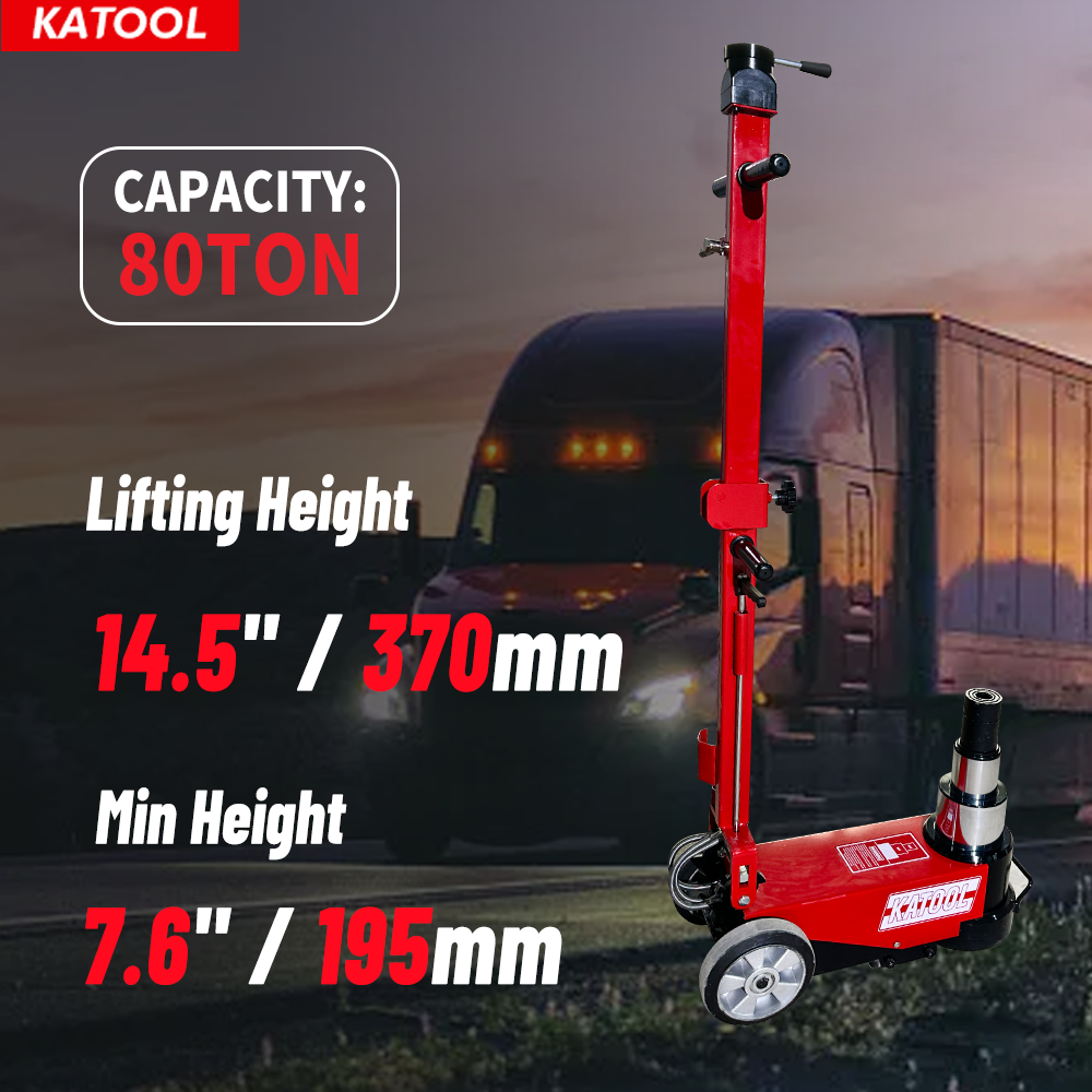 80T Floor Jack Pneumatic Hydraulic Car Truck Lift Garage Shop Heavy Duty