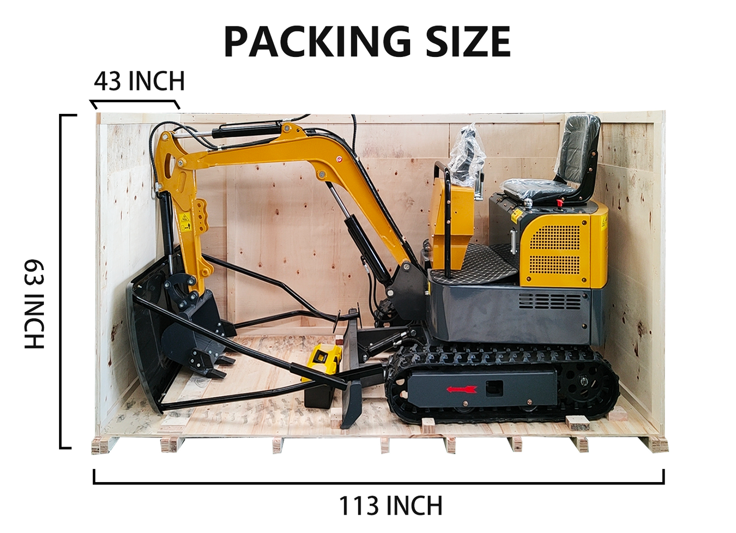 KATOOL Mini Excavator Crawler Digger Bucket KT-EX20 /Mechanical thumb B&S Gas Engine