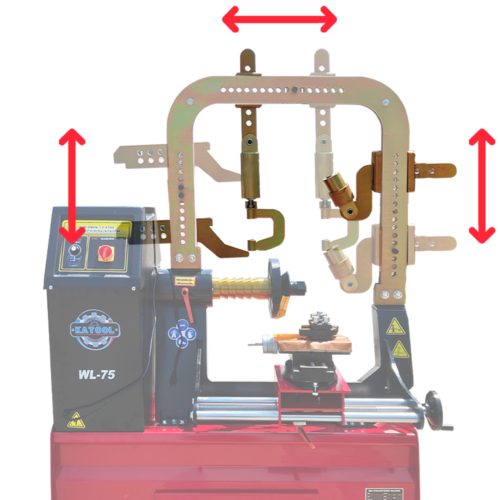Rim straightener turning, rims wheel straightening machine WL-75
