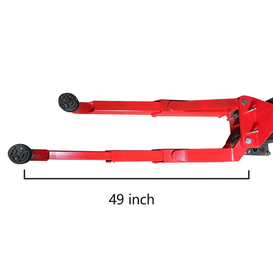 KT-AS110D Two Post asymmetrical arm Vehicle Lift 11,000lbs Single Point Lock Release