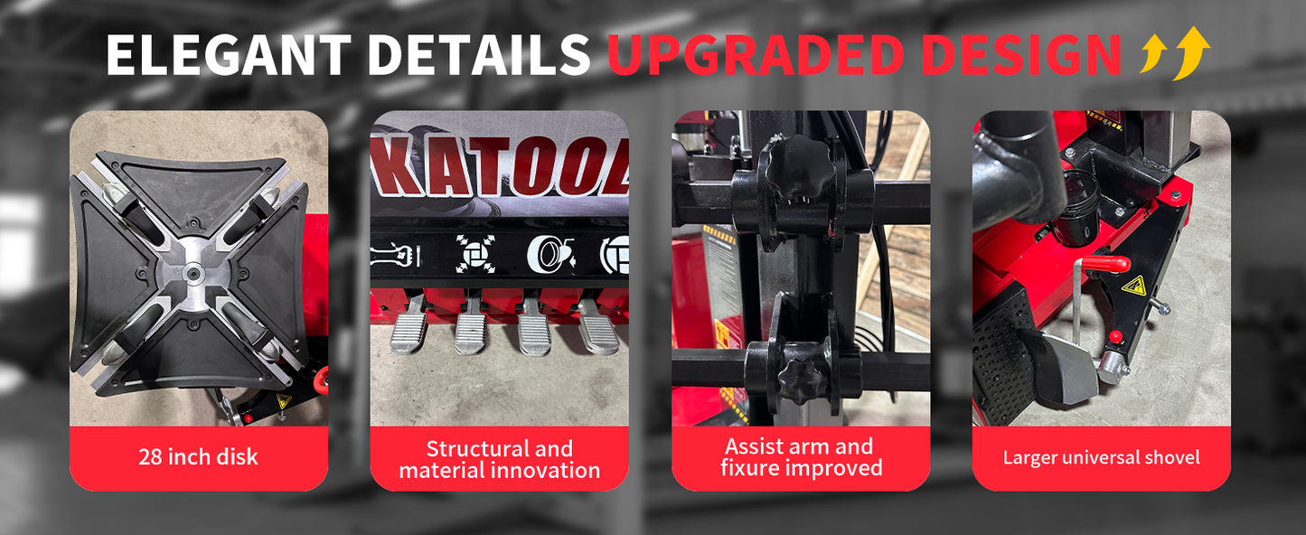 KATOOL Tire Changer KT-855 Vertical Tire Press changer Wheel Changer Machine