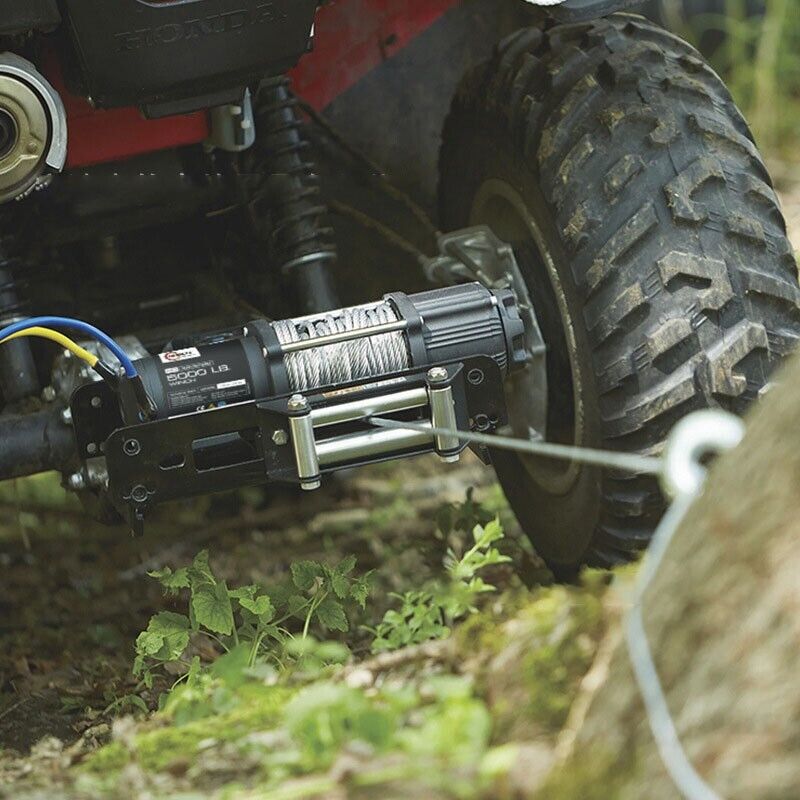 KATOOL Winch 13000lb Synthetic Rope Winch Towing Truck