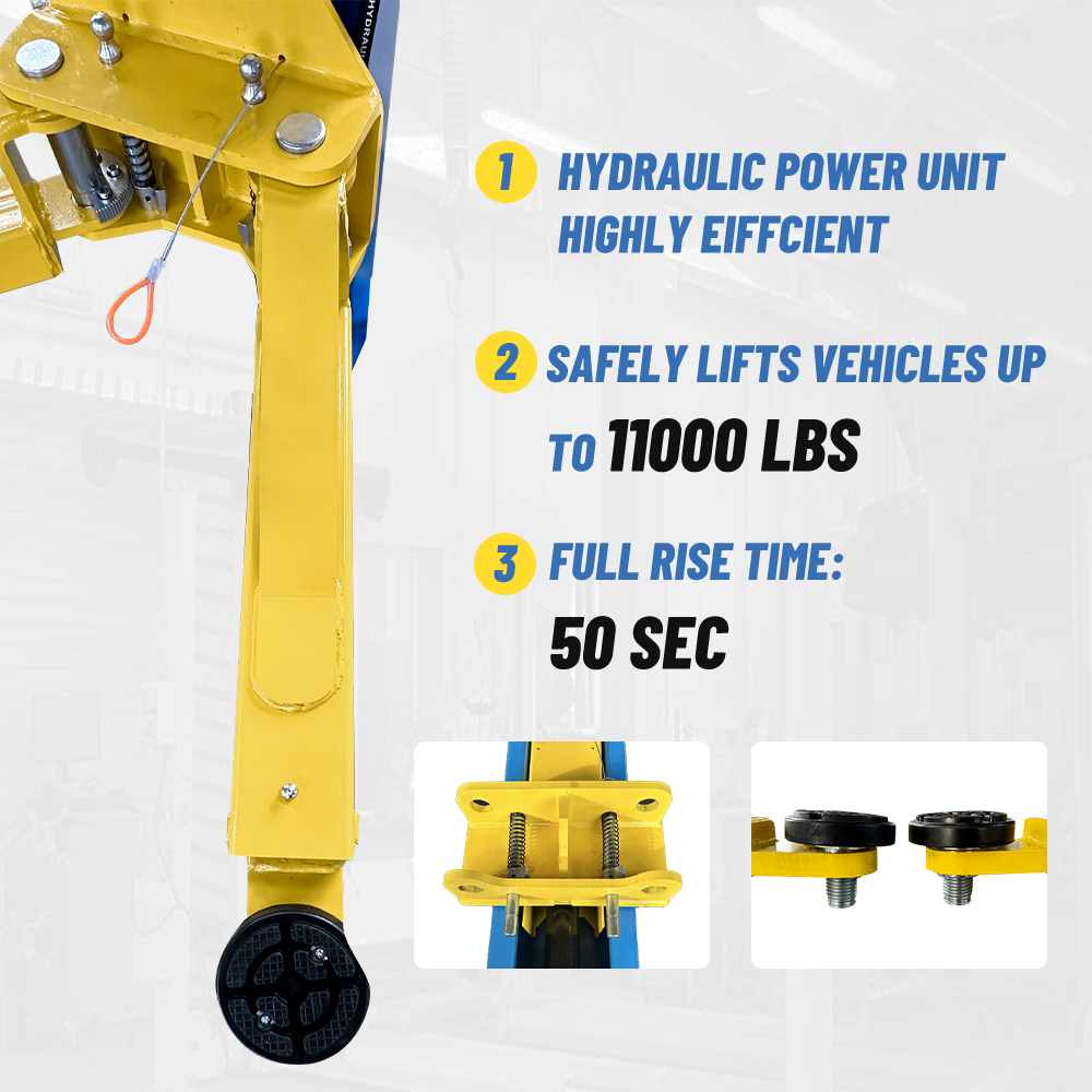 2 Post Lift 11000lbs 110v Two Post Lift Auto Lift Car Lift Hoist Equipment Heavy Duty ME-H110YS-110V