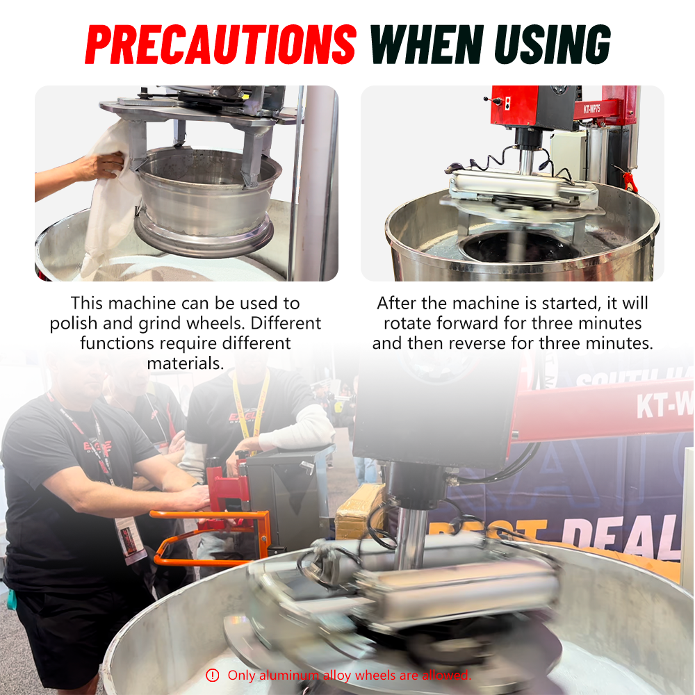 Rim Polishing Machine Wheel Cleaning Grinding Derust Repair Machine RPM-80