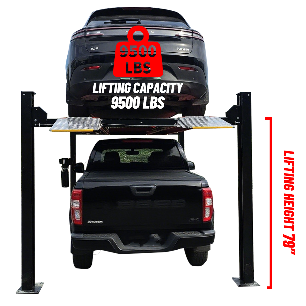 4H950 9500 Lbs Heavy Duty Four Post Lift Car lift Storage Service 4 Post Parking