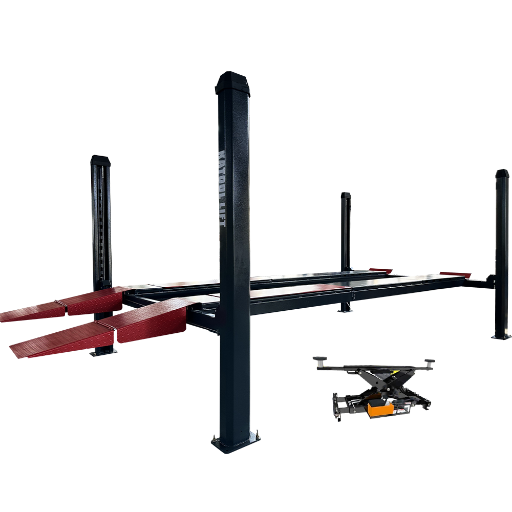 KT-4H120X- 12000 Lbs Heavy Duty Four Post Vehicle Lift