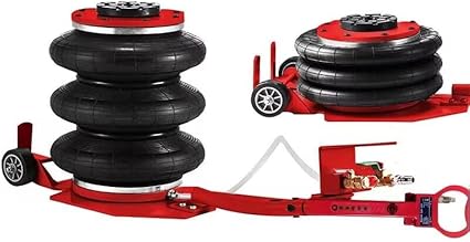 KATOOL Bag Air Jack 3 Ton Red Pneumatic Jack Car Lift Compressed
