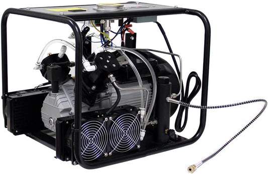 Electric Air Compressor with Auto Stop Fuction,110v 60Hz,Up to 4500 psi High Pressure,Digital Display,Built-In Cooler Sytem for Paintball PCP Airgun Rifle Tanks Filling