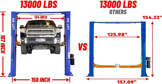 KATOOL ME-M130 13,000 lb Extra-Tall Two Post Car Lift