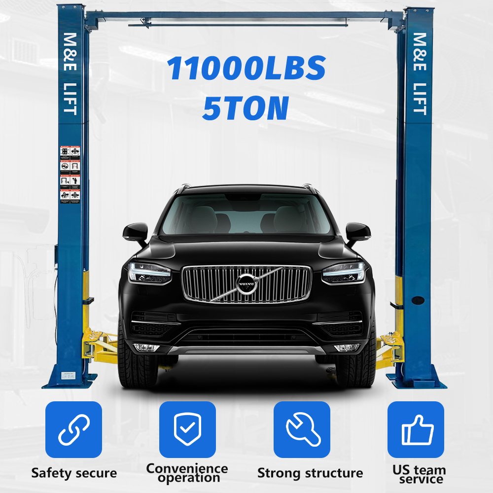 2 Post Lift 11000lbs 110v Two Post Lift Auto Lift Car Lift Hoist Equipment Heavy Duty ME-H110YS-110V