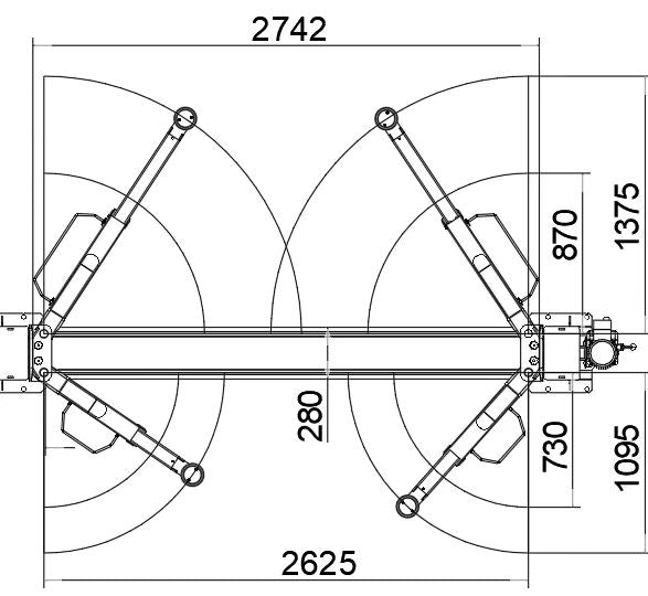 12000lbs Single Point Lock 2 Post Lift AM120SD Car Lift Auto Lift Two Post Car Lift
