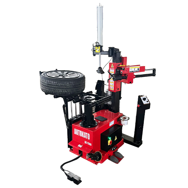 KT-T900 hydraulic tire changer with wheel mounted