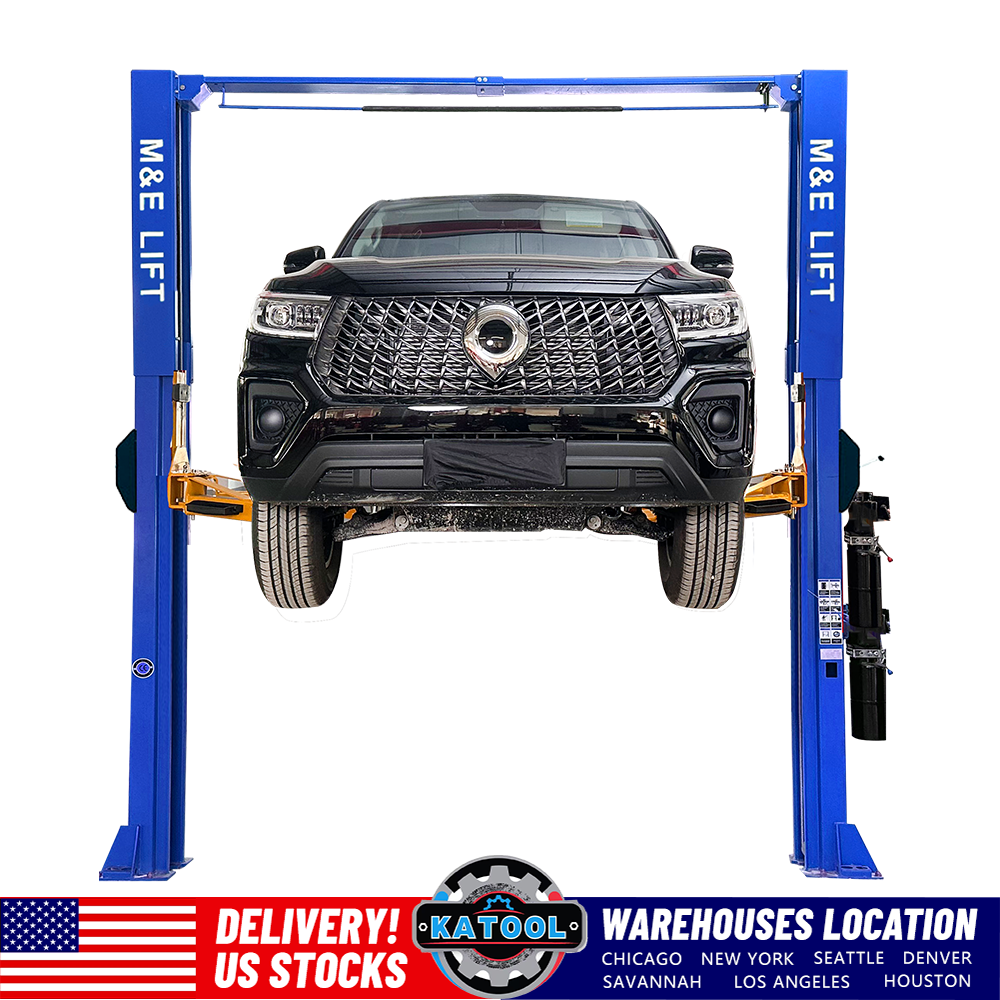 ME15000 lbs Single Point Lock Release Extra Height 167inch 2 Post Lift Two Post Car Lift Auto Lift Car Lift Hoist 2 Post Car Lift for Home Garage and Shop Repair ME-1510