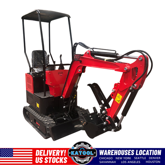 KATOOL Mini Excavator Crawler Digger Bucket /Mechanical thumb B&S Gas Engine