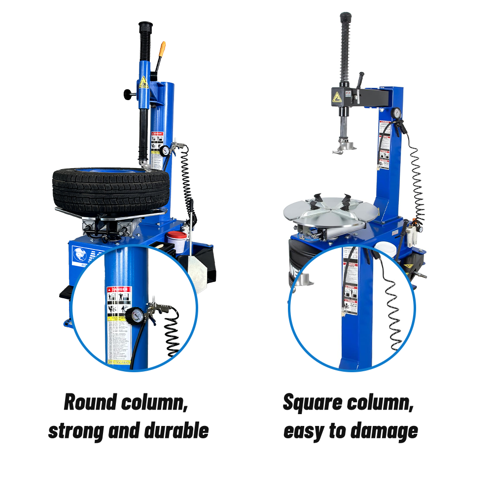 M&E ME-T500 Swing Arm Tire Changer Machine | 12"–24" Rim Capacity Tire Changer