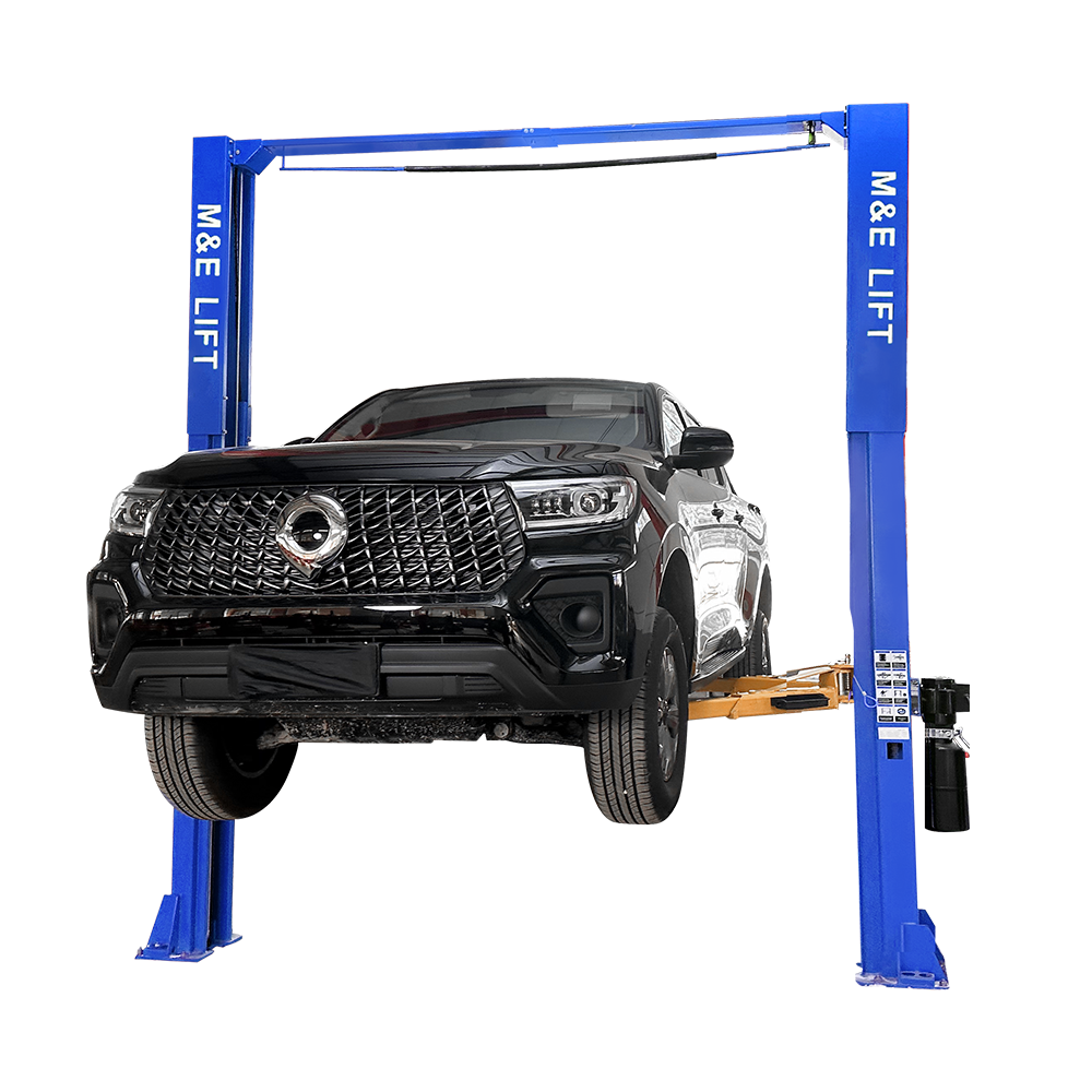 ME15000 lbs Single Point Lock Release Extra Height 167inch 2 Post Lift Two Post Car Lift Auto Lift Car Lift Hoist 2 Post Car Lift for Home Garage and Shop Repair ME-1510