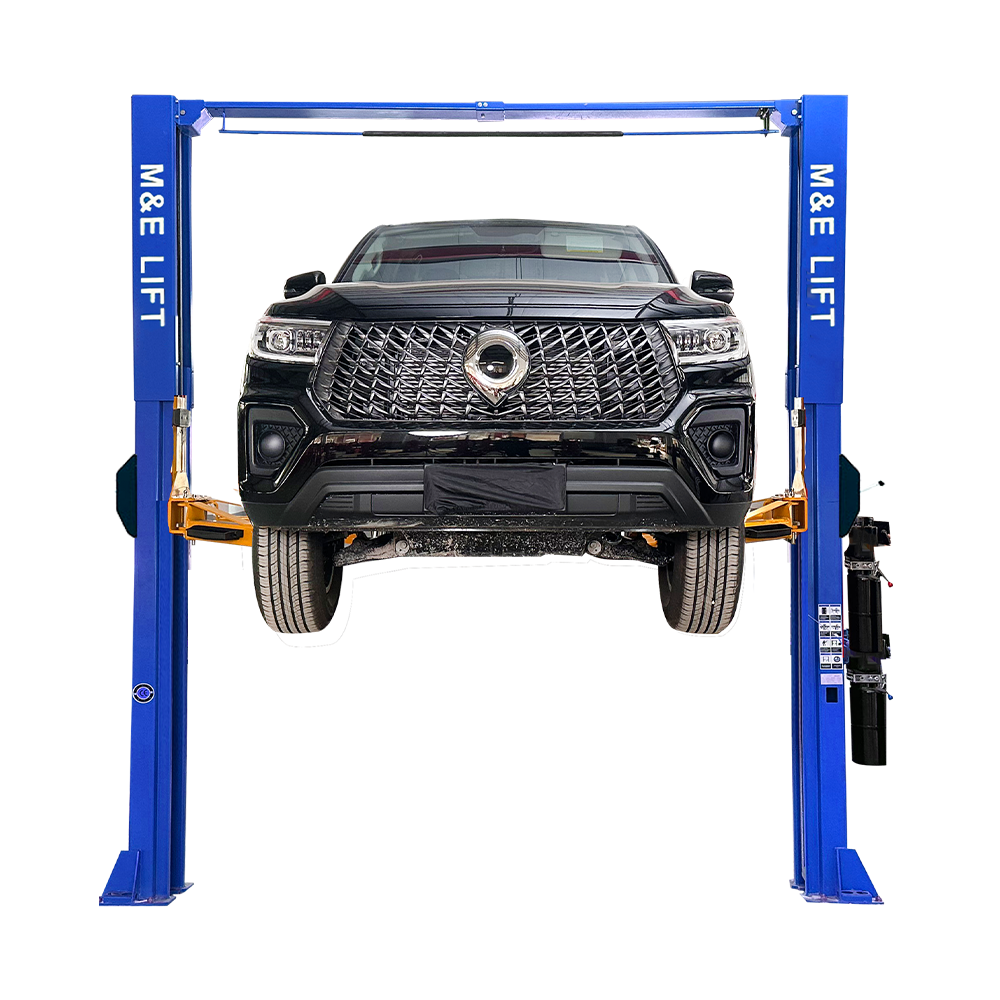 ME15000 lbs Single Point Lock Release Extra Height 167inch 2 Post Lift Two Post Car Lift Auto Lift Car Lift Hoist 2 Post Car Lift for Home Garage and Shop Repair ME-1510