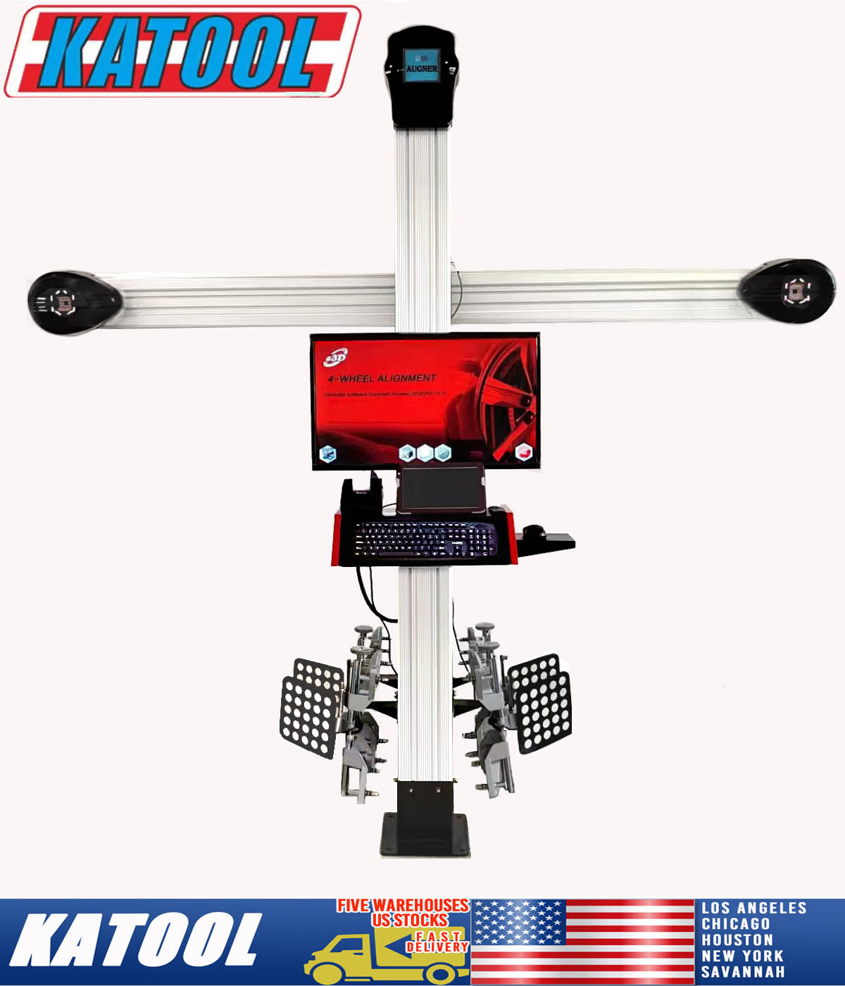Wheel Alignment Machine Works on 2 Post & Scissor Lift--AV6 Pro
