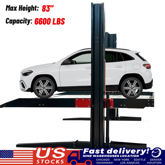 2 post floor plate parking lift -2 column parking lift car parking lift 6600 LBS