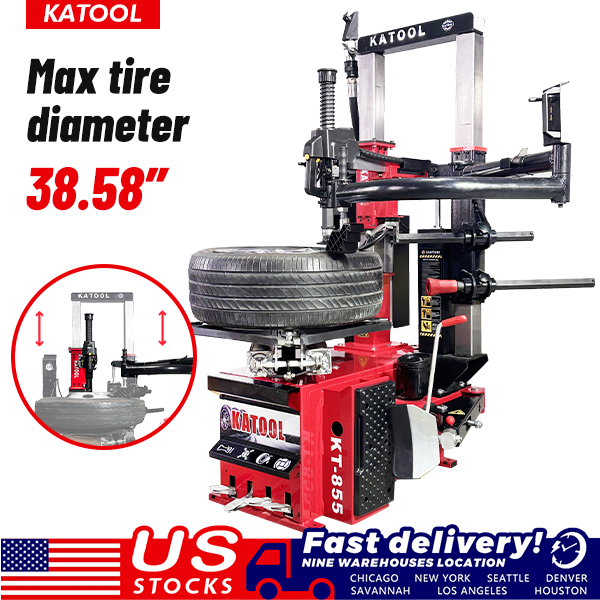 KATOOL Tire Changer KT-855 Vertical Tire Press changer Wheel Changer Machine