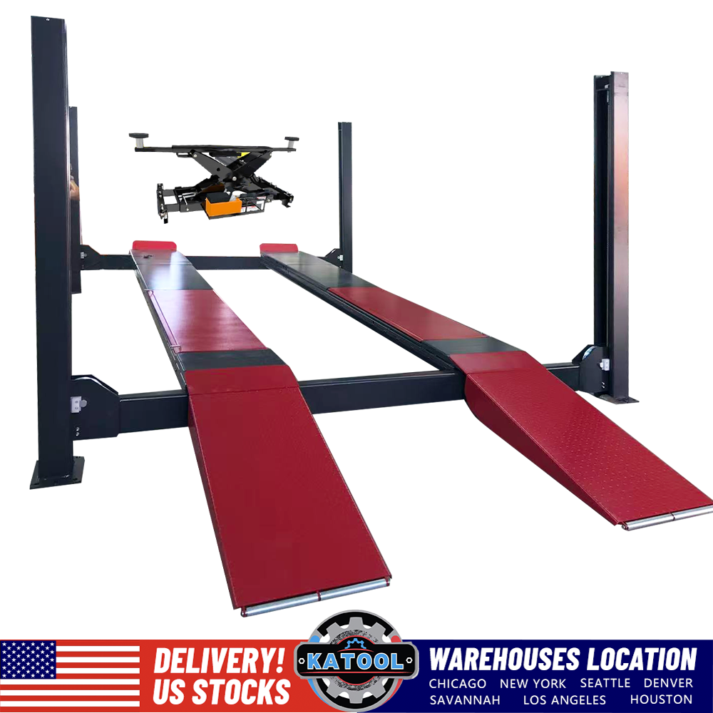 KT-4H120X- 12000 Lbs Heavy Duty Four Post Vehicle Lift