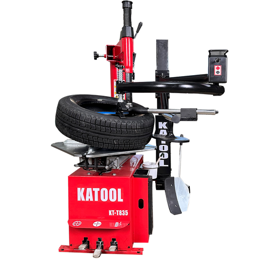 Katool KT-T835 Single Assist Arm Tire Machine |13"-26" Outside / 14"-28" Inside Clamp