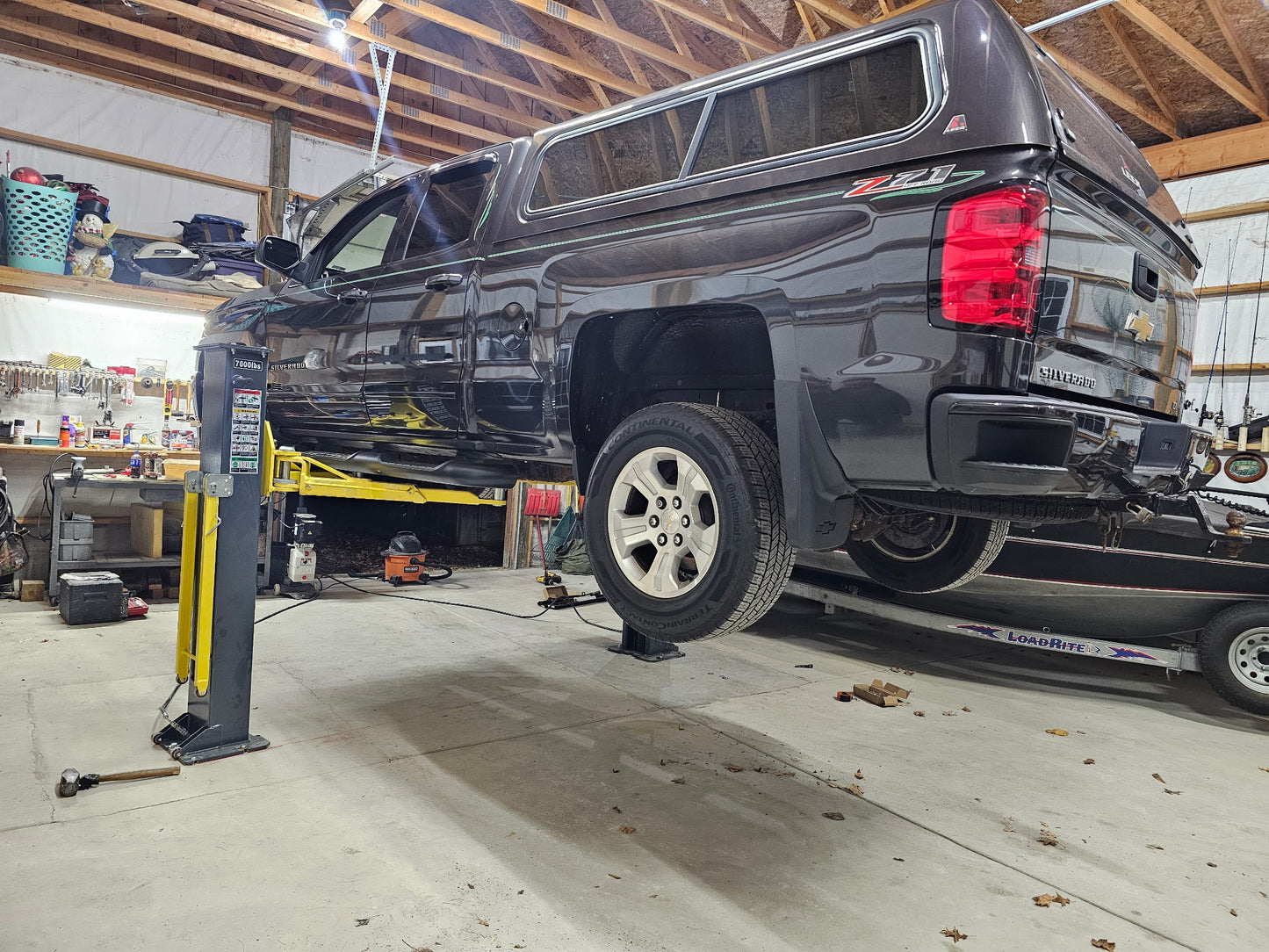 PMRL-200 7000 rated 8000 lbs Tested Portable 2 Post Lift Adaptable 2 Post Lift Mobile Car Lift Two Post Lift for Home