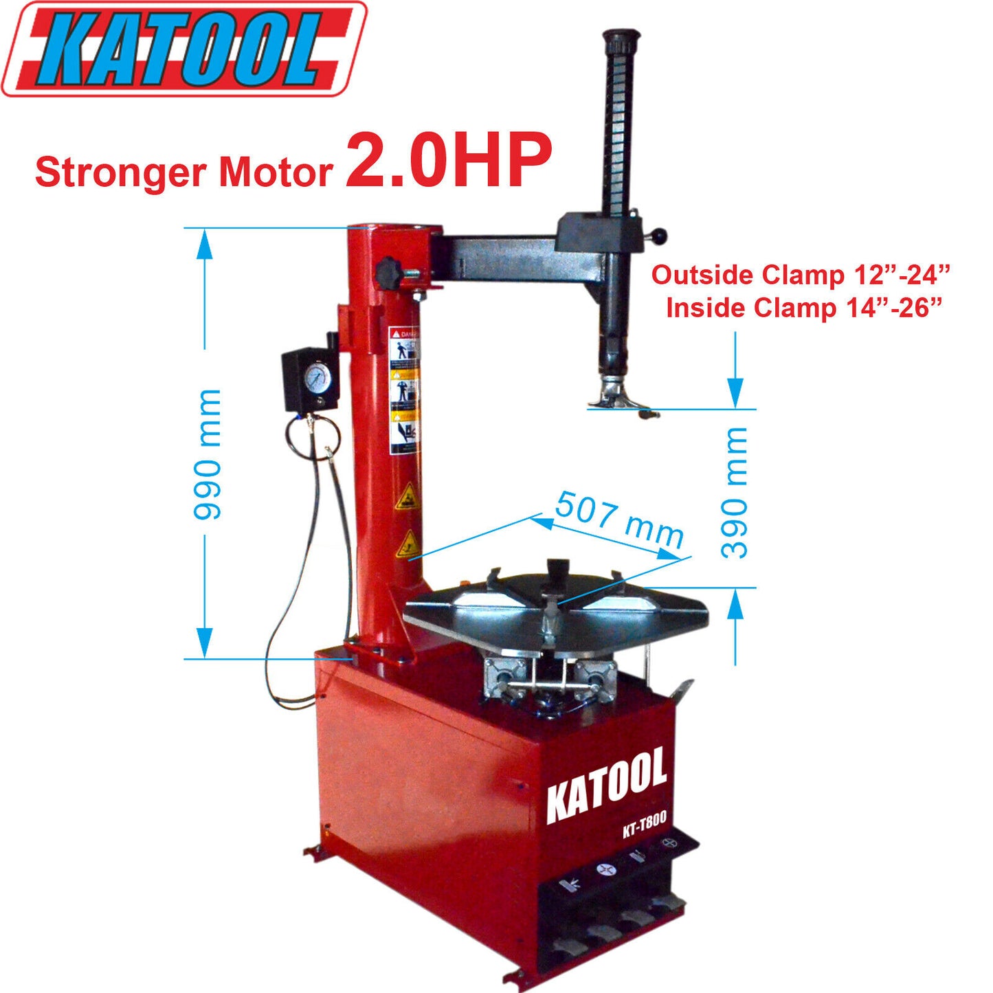 KATOOL KT-T800 Tire Changer + KT-B750 Wheel Balancer Combo