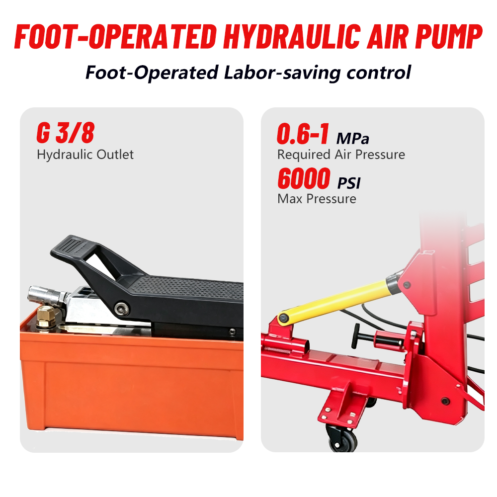 KATOOL Auto Body Frame Puller Puller Straightener, 49KN Pulling Tower, Car Frame Straightener Restoration Tool for Sedan SUV Pickup Auto Repair Shop