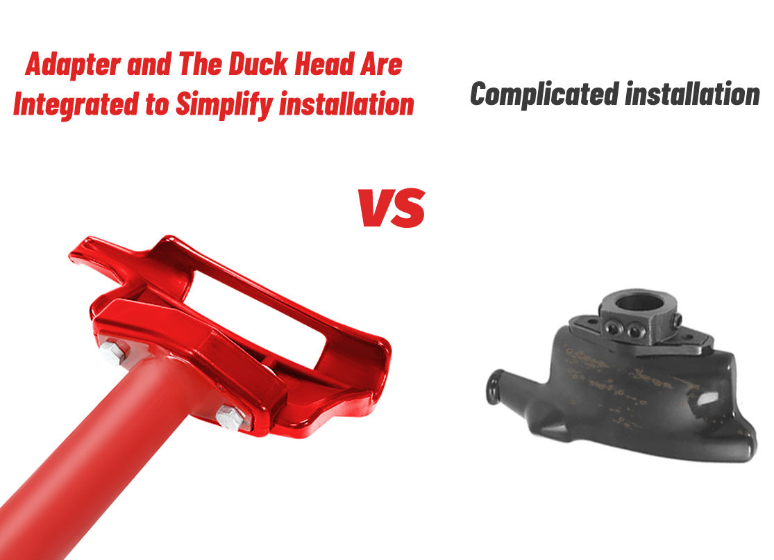 Manual Tire Changer Duck Head Adapter Kit with Duck Head Tire Changer Fit for Most Car Tires