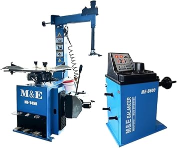 M&E Tire Changer Machine ME-T450 + Wheel Balancer ME-B600 Garage Equipment