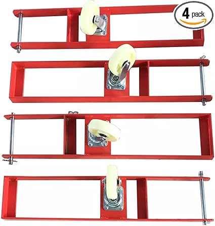 Four KATOOL KT-CR2 caster assemblies shown together
