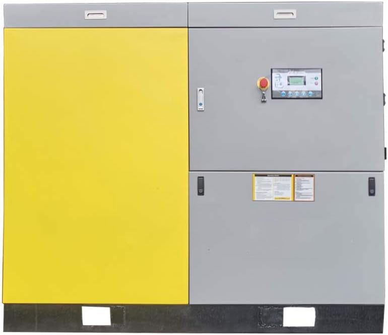 75KW 100HP Rotary Screw Air Compressor 460V/3Ph 425CFM 125psi Varoable Speed Drive Heavy Duty Air Compressed System for Manufacturing, Automotive, Commercial Laundries