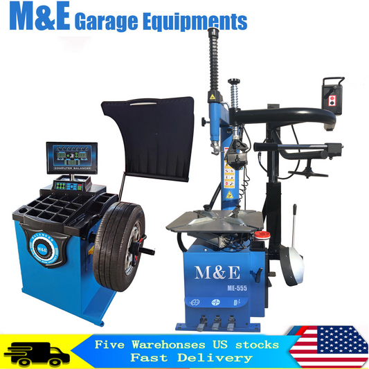 ME Combo 3:Tire Changer Machine ME555+ Wheel Balancer KT-ME650 Garage Equipment