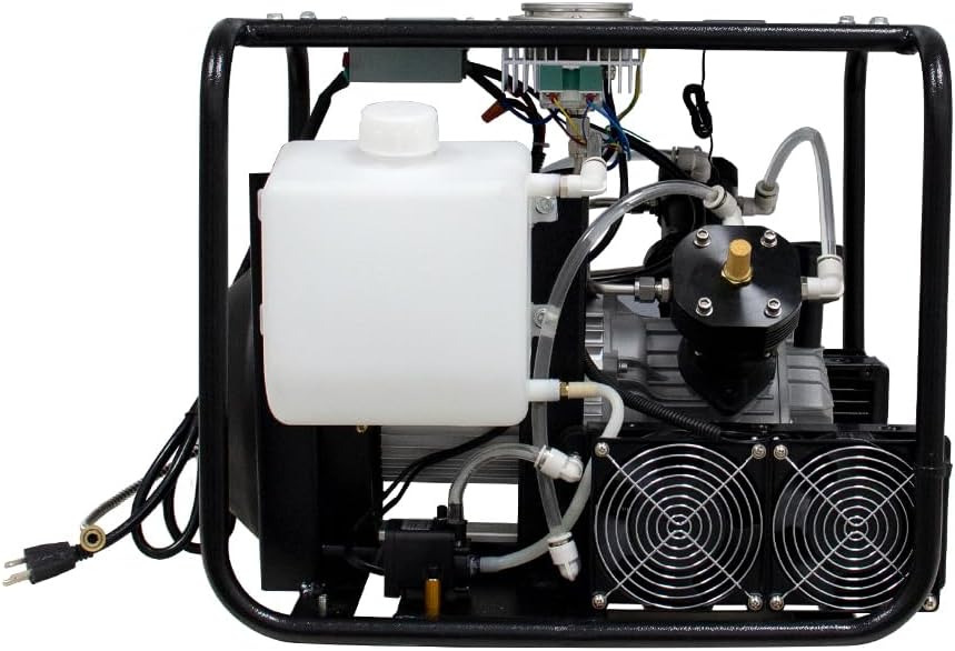 Electric Air Compressor with Auto Stop Fuction,110v 60Hz,Up to 4500 psi High Pressure,Digital Display,Built-In Cooler Sytem for Paintball PCP Airgun Rifle Tanks Filling