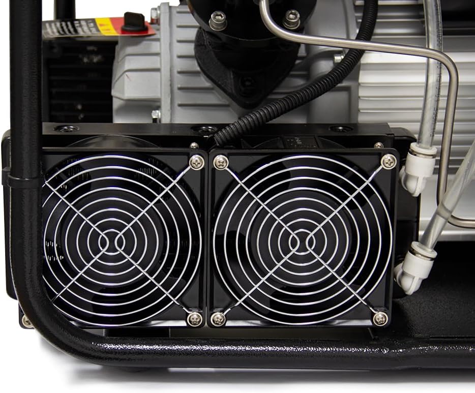 Electric Air Compressor with Auto Stop Fuction,110v 60Hz,Up to 4500 psi High Pressure,Digital Display,Built-In Cooler Sytem for Paintball PCP Airgun Rifle Tanks Filling