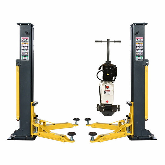 8000 lbs Portable 2 Post Lift PMRL-200 Adaptable 2 Post Lift Mobile Car Lift Two Post Lift for Home