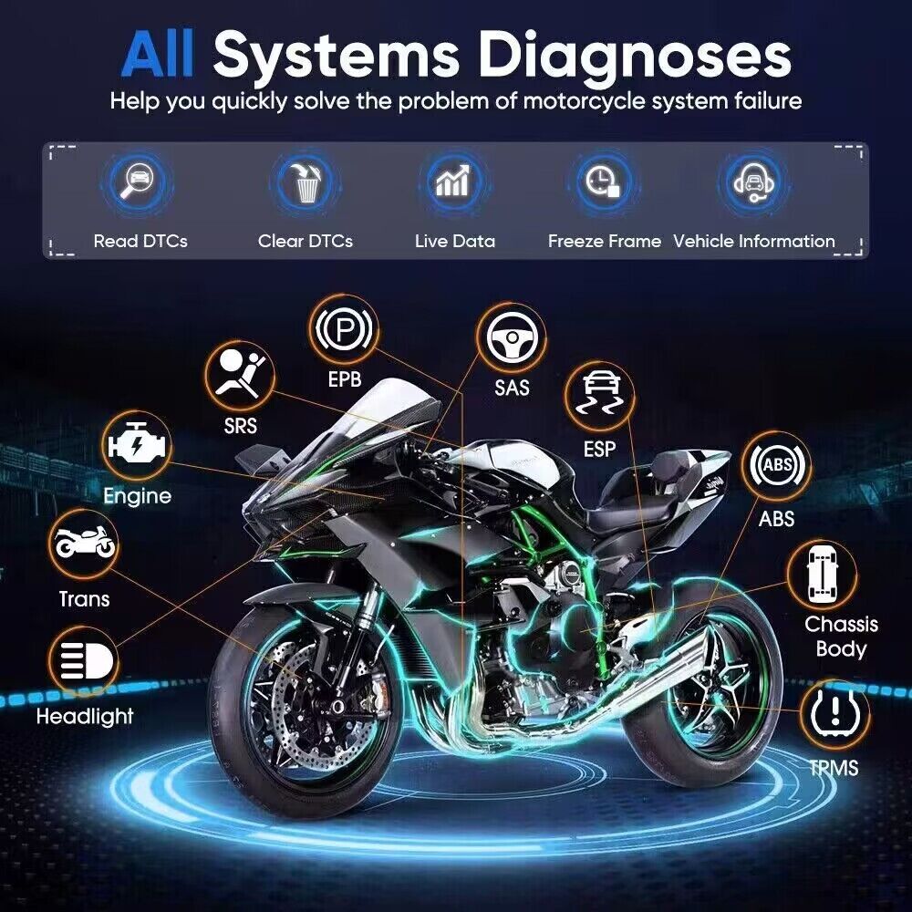 KATOOL OBDEMOTO 700PRO Motorcycle All System OBD2 Diagnostic Scanner
