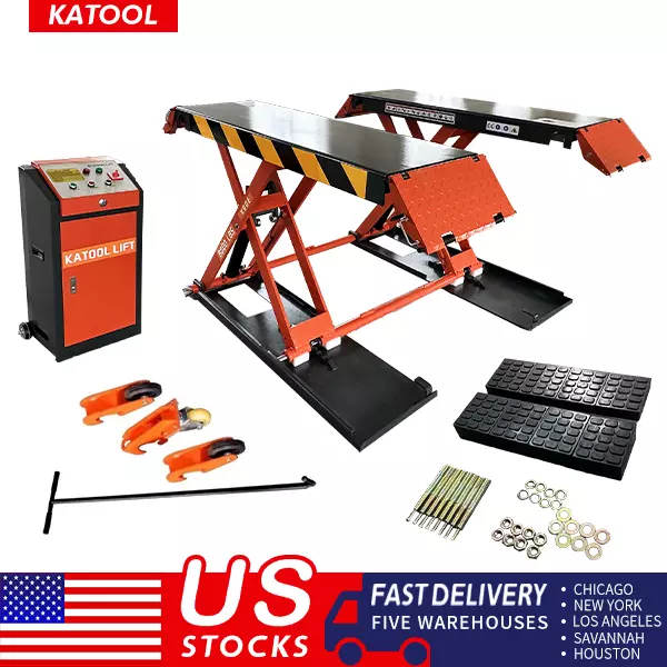 KATOOL 8000 lbs Mid Rise Scissor Lift Electric 220v 47'' Release Auto Lift Car Lift