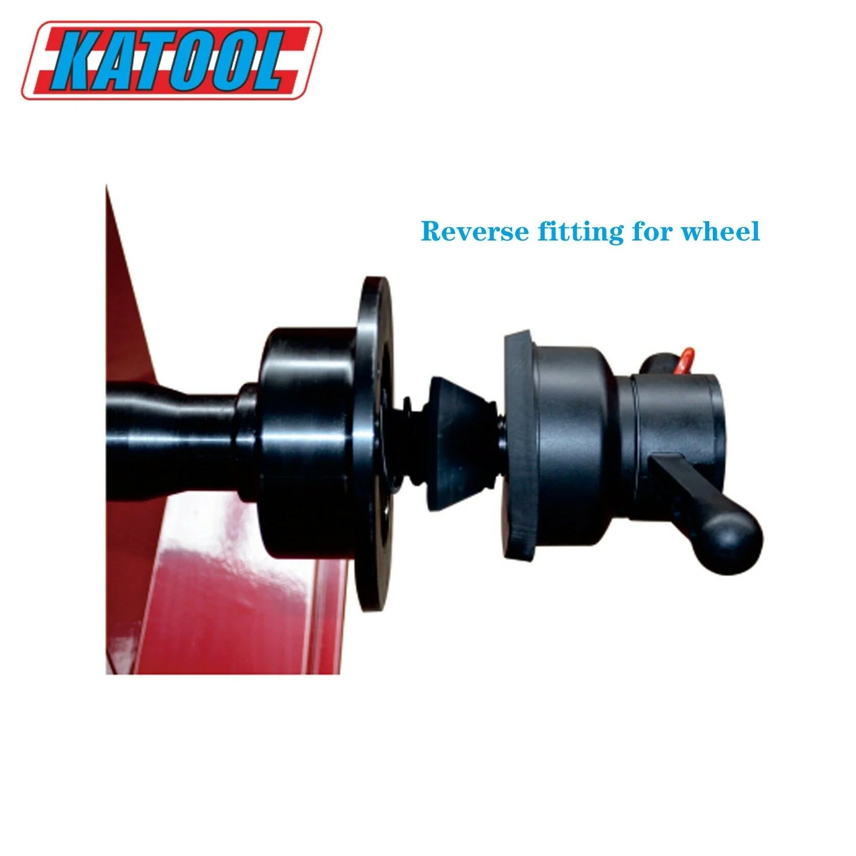 KT-B700 wheel balancer reverse fitting close-up