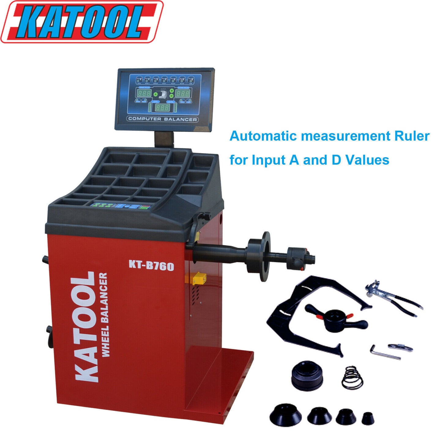 KATOOL KT-T880 Center Post Tire Changer + KT-B760 Wheel Balancer Combo