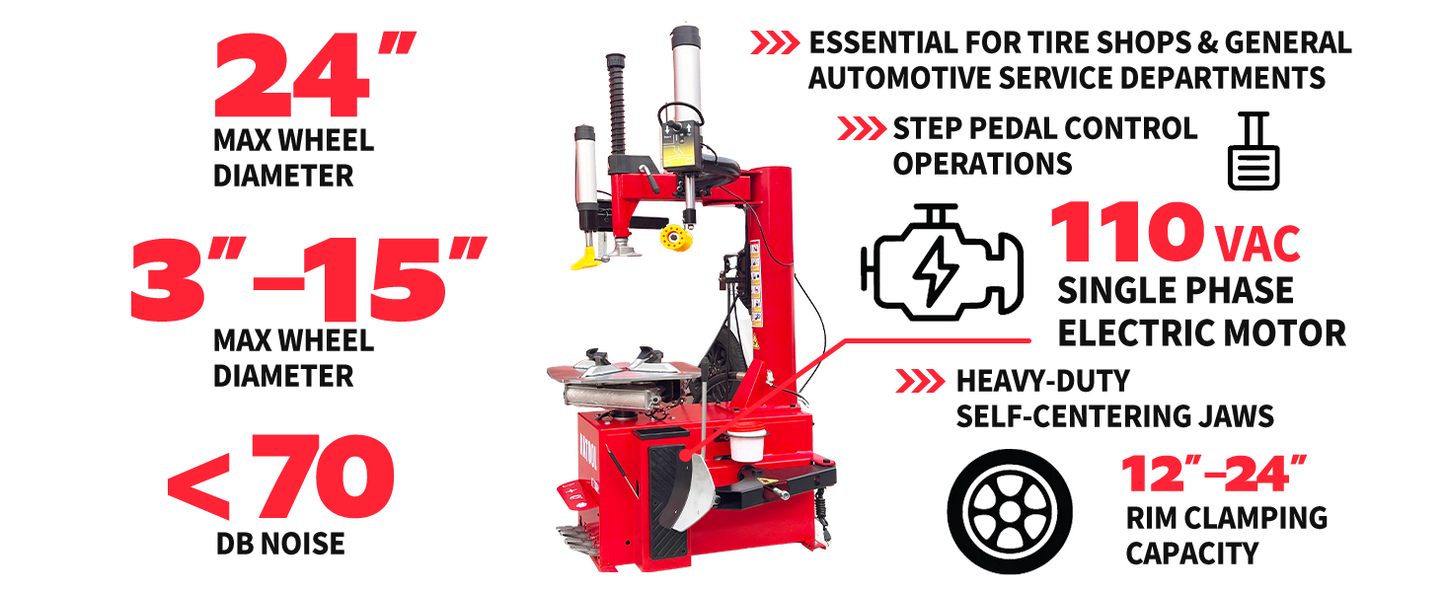 KT-T830 Wheel Clamp Tire Changer Machine