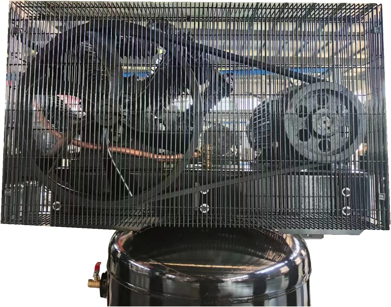 10HP Electric Air Compressor, 80 Gallon Vertical ASME Tank, 37CFM, Max.175PSI, 220V 3-Phase, Two-Stage Electric Stationary Air Compressor