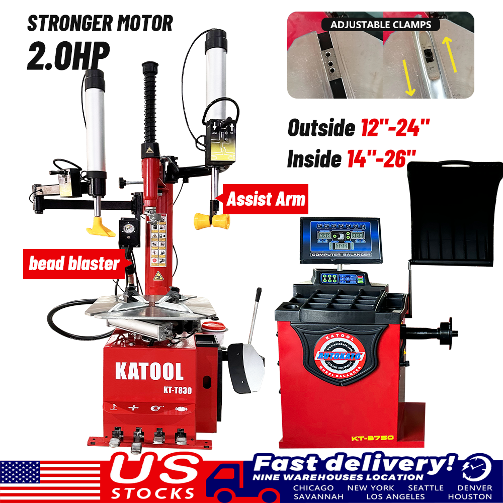 Combo 10: Tire Changer KT-T830 & Wheel Balancer KT-B750