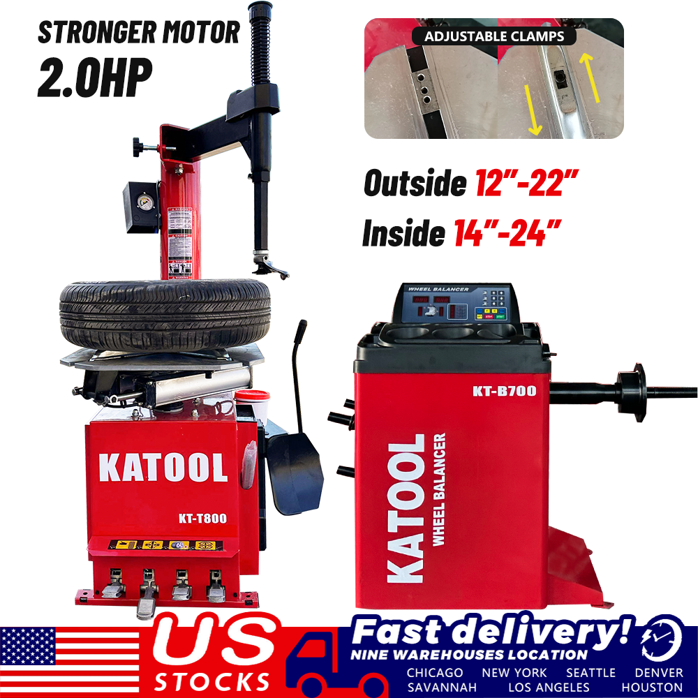 Combo 1: Tire Changer KT-T800 & Wheel Balancer KT-B700