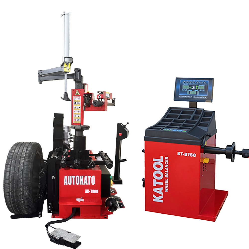 KATOOL AK-T900 tire changer and KT-B760 wheel balancer combo