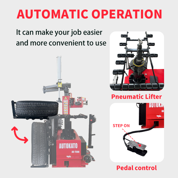 KT-T900 automatic operation and pedal control graphic