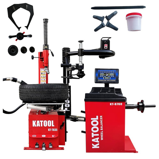 KATOOL KT-T835 Tire Changer & KT-B760 Wheel Balancer Combo