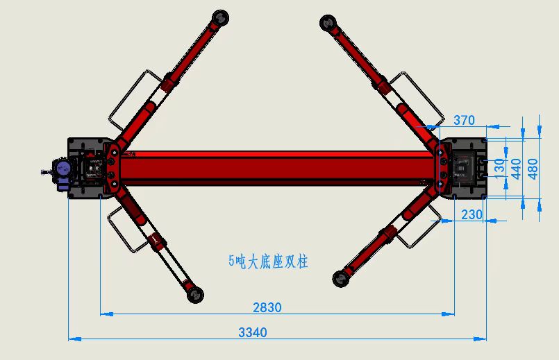 Katool 12000 Lbs Two Post Lift Single Lock Release Auto lift Car lift -H120D