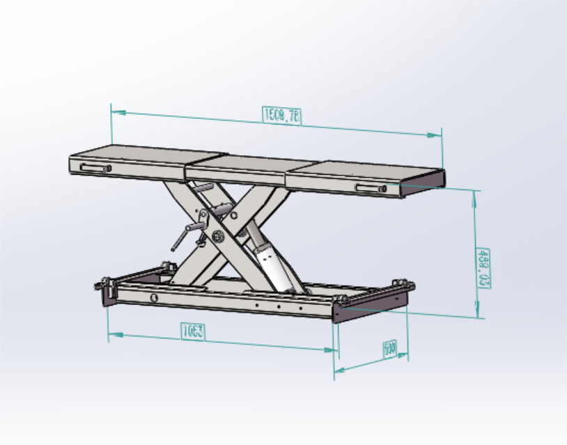 KT-RJ50 Rolling Jack 5000 Lbs. Lifting Capacity *Fits KT-4H110 Lift An ...